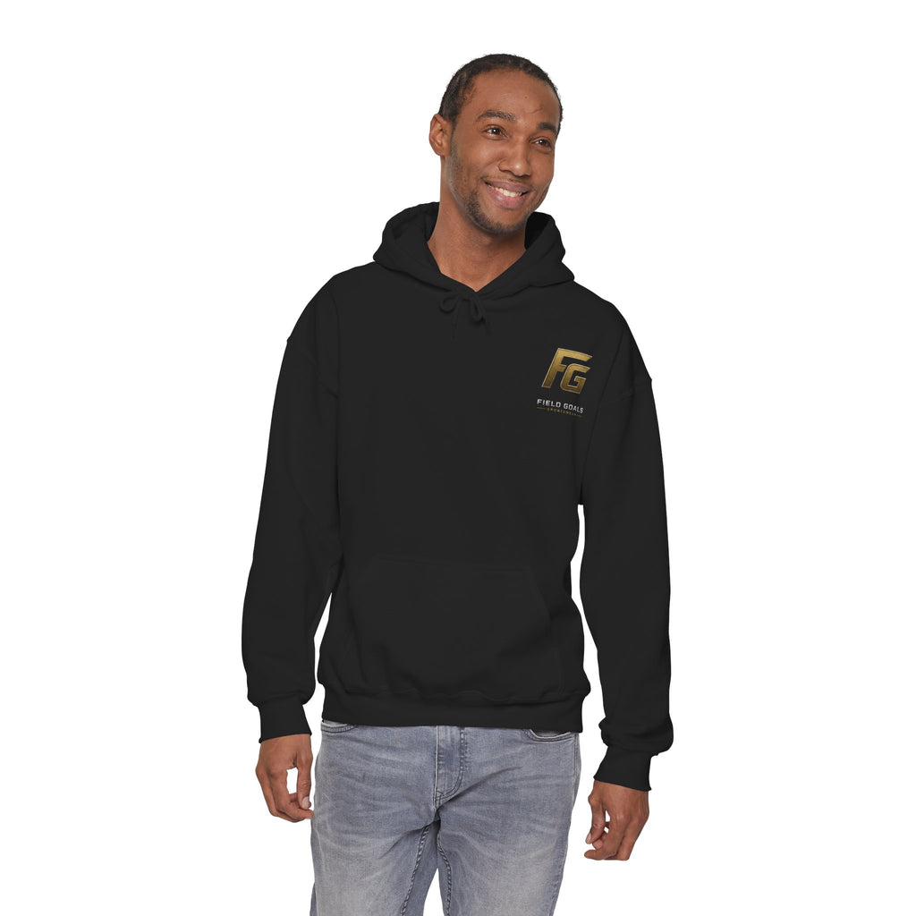 Field Goals Hoodie — Gold Logo Sportswear Pullover