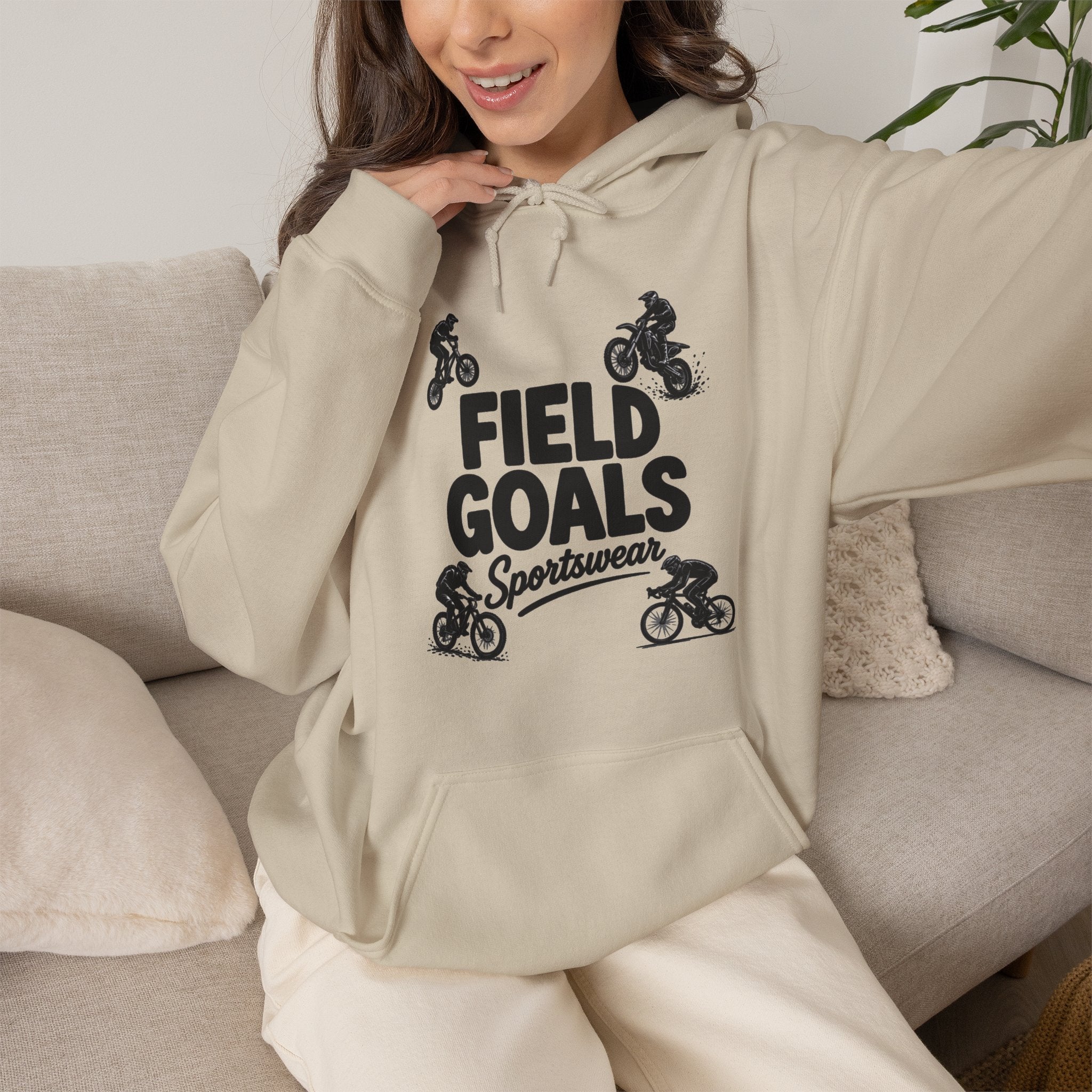 Field Goals Sportswear Hoodie – Bike Rider Sweatshirt