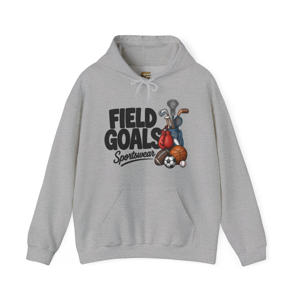 Field Goals Sportswear Hoodie — Multi-Sport Graphic Sweatshirt