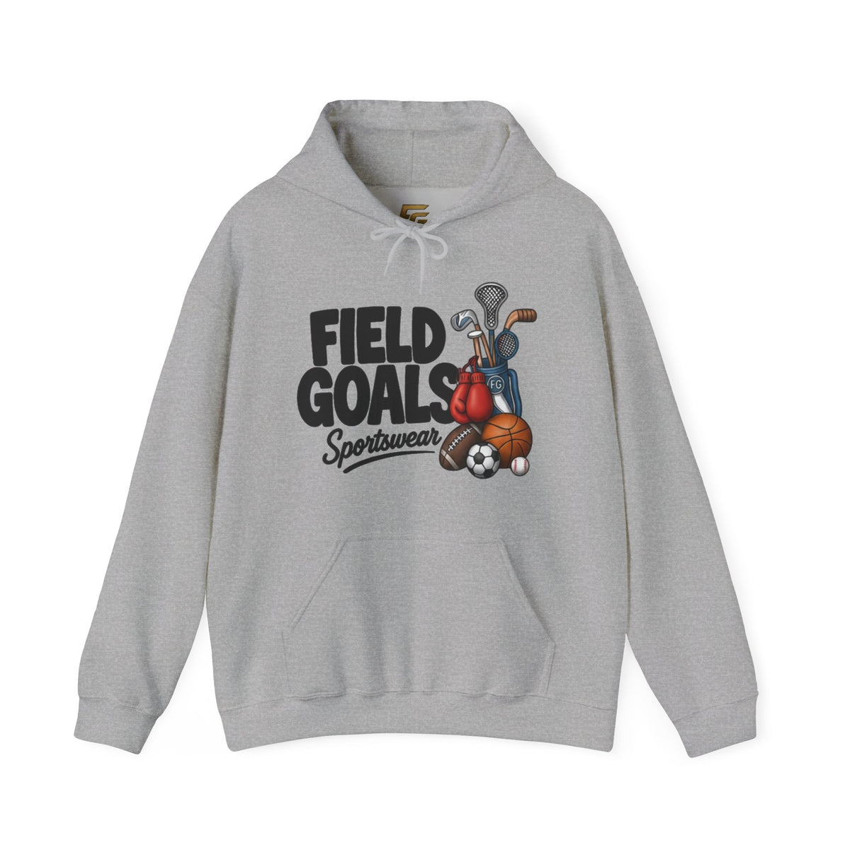 Field Goals Sportswear Hoodie — Multi-Sport Graphic Sweatshirt