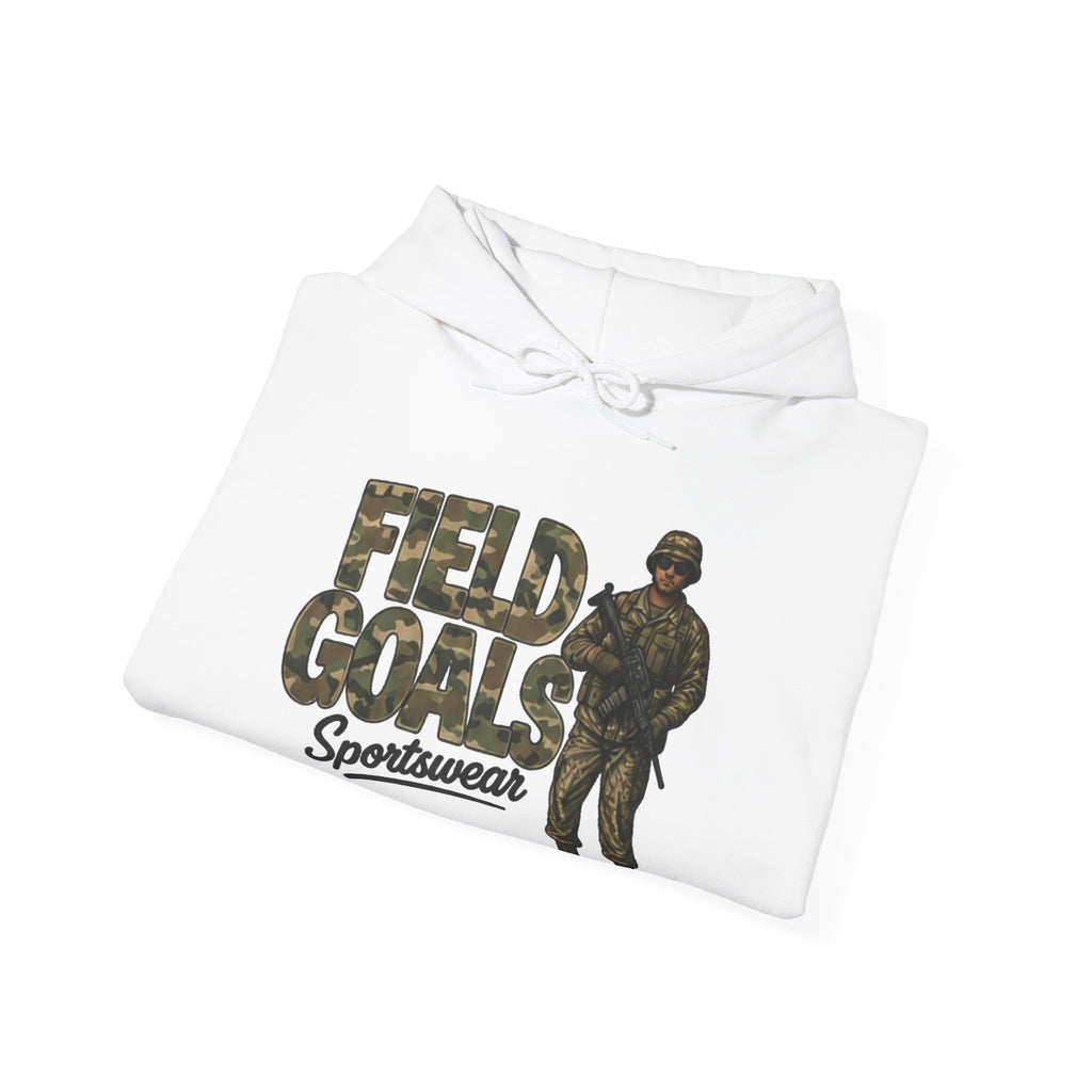 Field Goals Sportswear Camo Soldier Hoodie — Army Graphic Pullover
